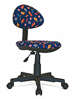 ЛОГИКА детское кресло «KIDS-11» , обивка ткань, расцветка «Машинки на синем фоне».
